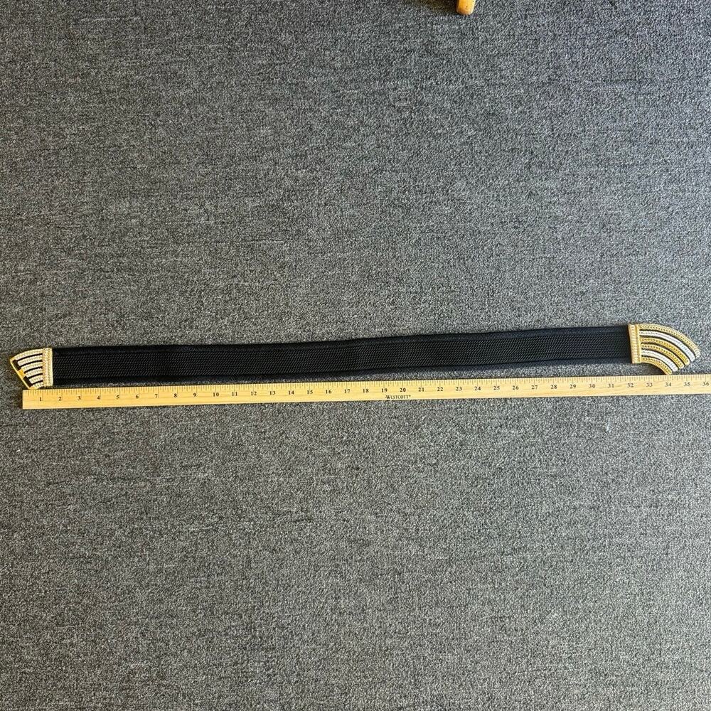 Vintage GUTOS 1960s West Germany Retro Glam Sequins Metal Belt - Picture 10 of 11